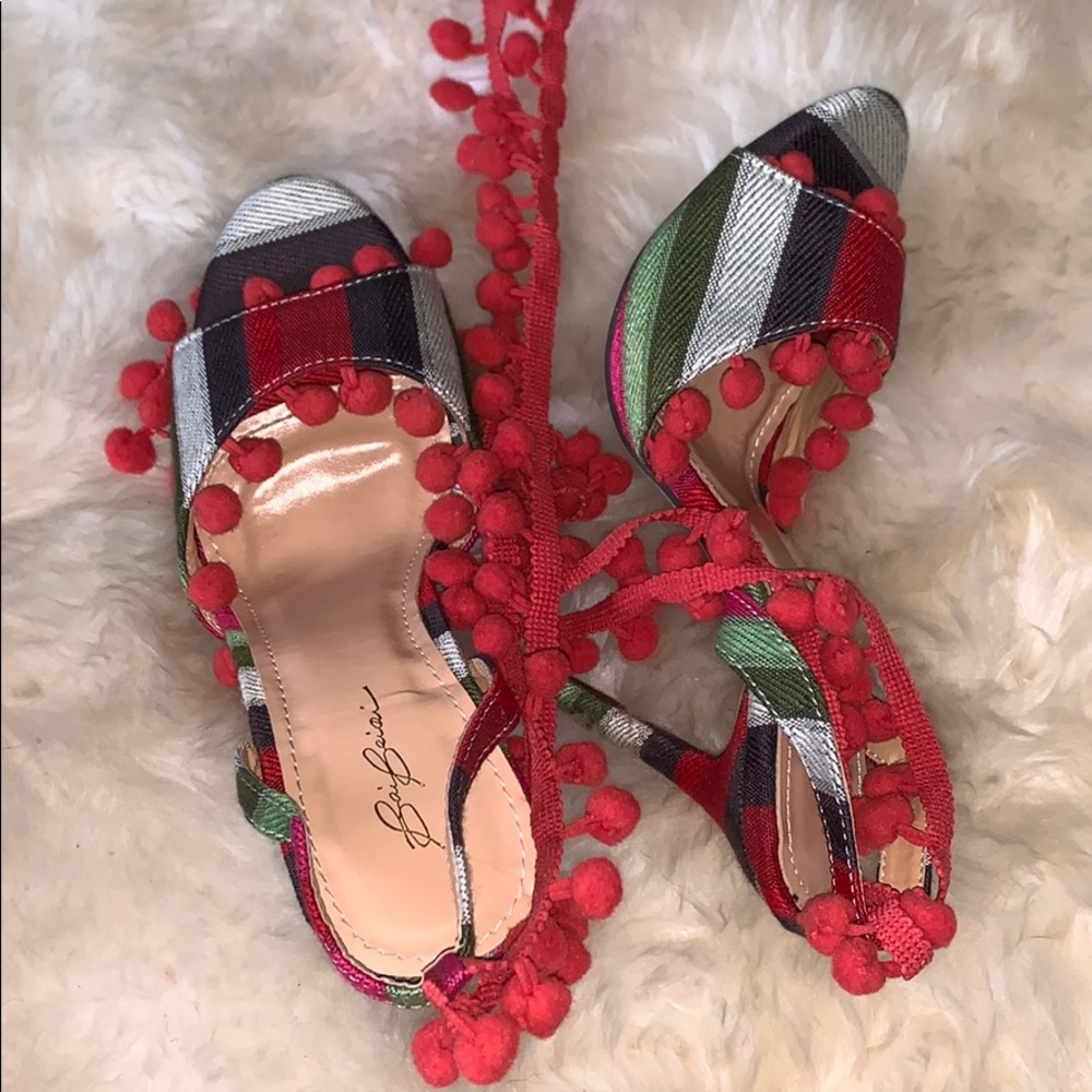 Pom Pom Statement Heels - Picture 6 of 7